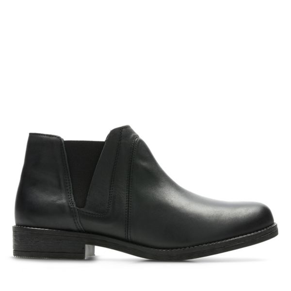 Clarks Womens Demi Beat Chelsea Boots Black | CA-2351648